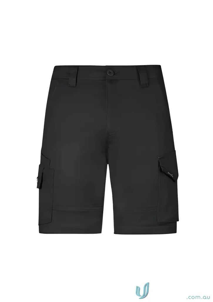 Black cargo shorts from Rugged Cooling Stretch Shorts for sun protection and comfort