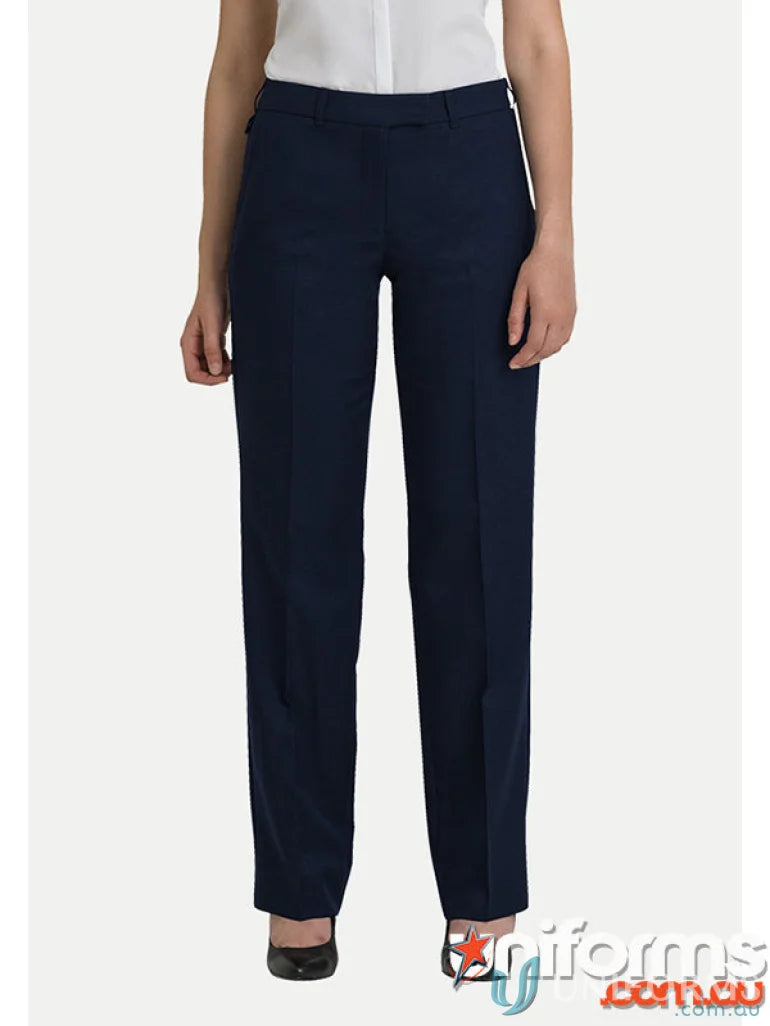 Navy blue SAMANTHA Flexi Waist Pant from City Collection, comfy flexi waist pant style
