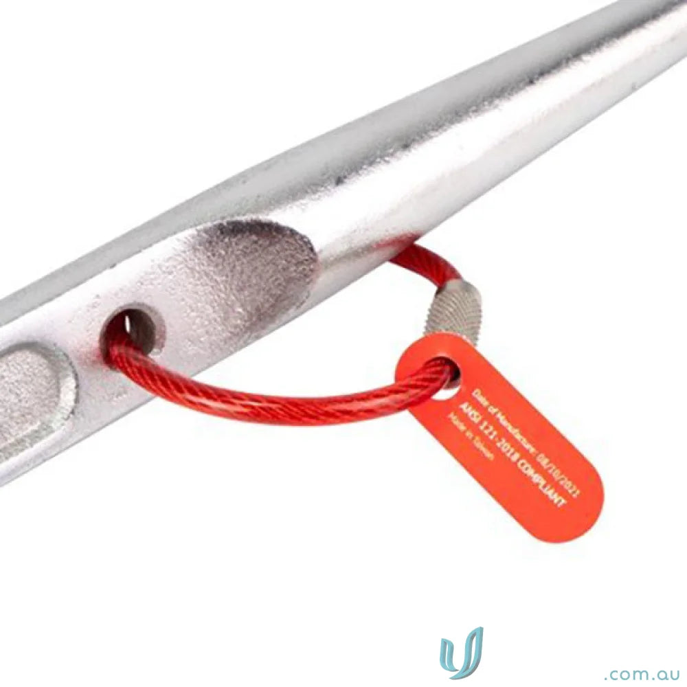 Silver gripps® screwlock cable tool with red cable and tag for secure connections