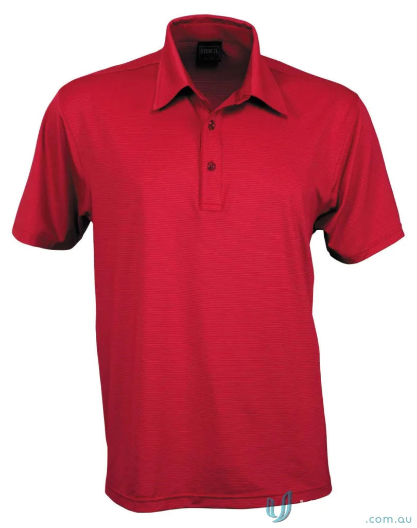 1058-PT 1058 Premium SilverTech Polo in Red/Silver