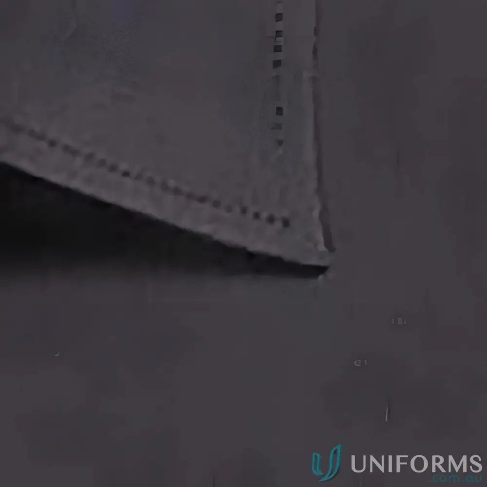 Dark gray fabric with stitched edges on Smith End On End LS Shirt, perfect for easy iron uniforms