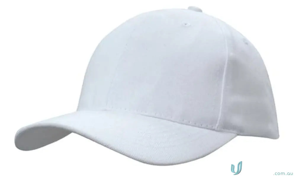 Plain white SnapBack Cap from high stock range, perfect for custom imprinting