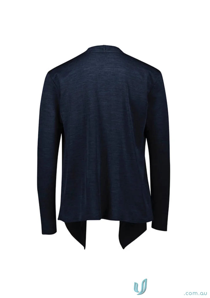 Navy blue Sofia Waterfall Cardigan open-front waterfall cardigan RLC267L style