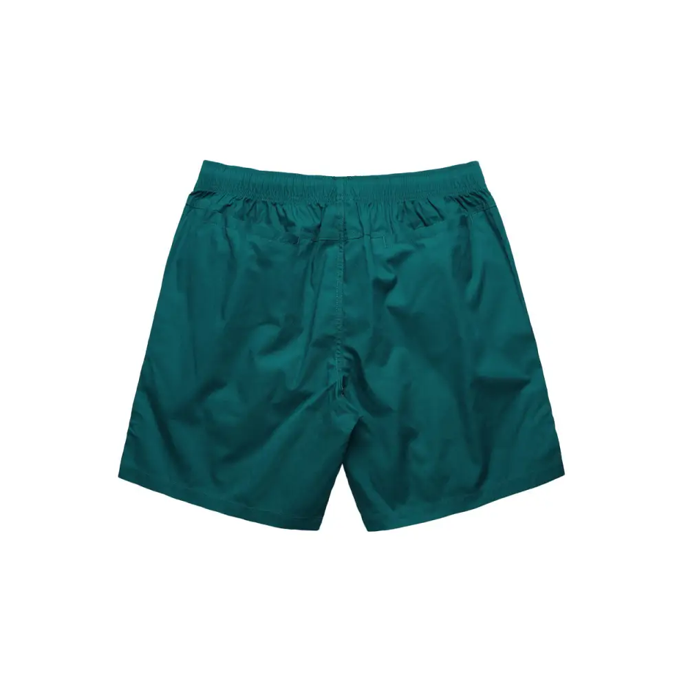 Teal lightweight sorrento beach shorts with elastic waistband ideal for comfortable workwear or casual work uniforms