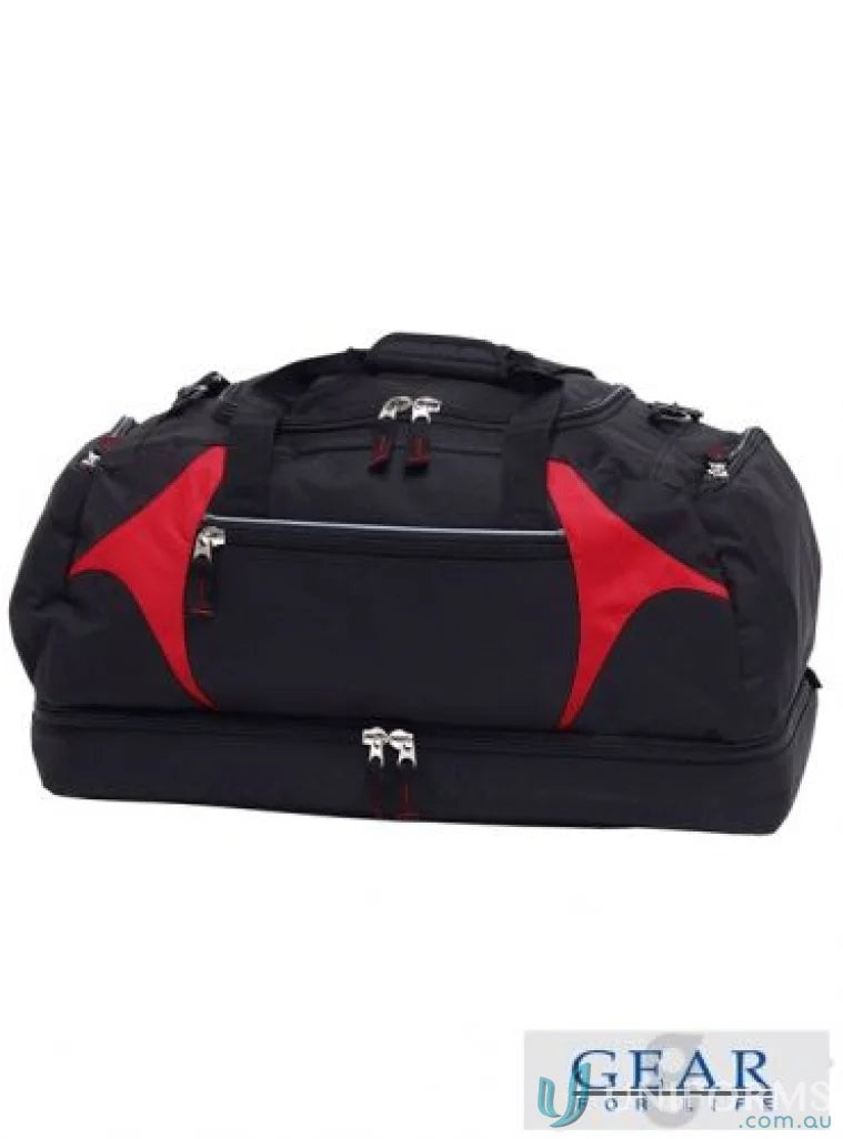 Gear For Life BSPS Spliced Zenith Sports Bag in Black/Charcoal front product image