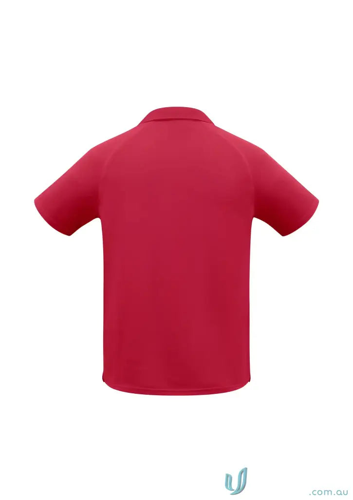 Red short-sleeved polo shirt from Sprint collection p300ms mens Biz Cool line
