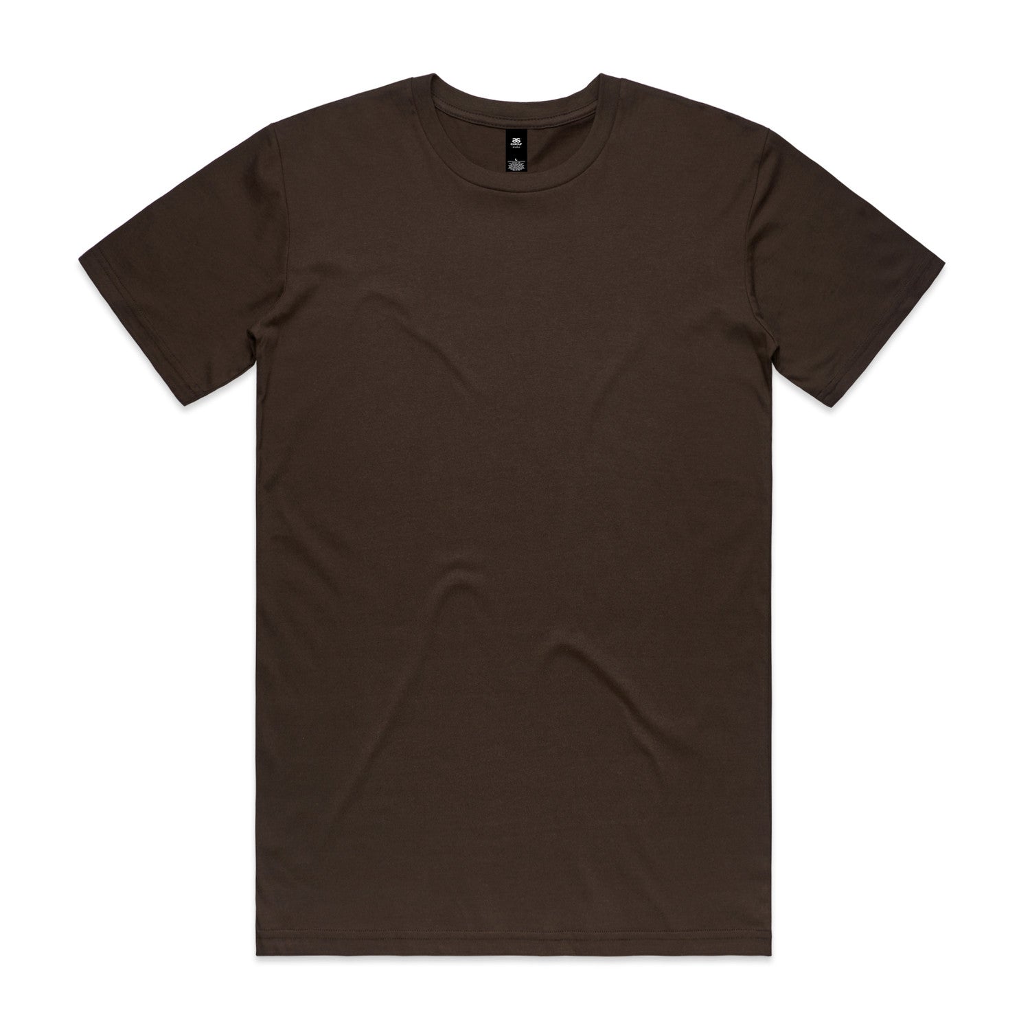 Planett staple tee dark brown short sleeve crew neck shirt with subtle texture perfect for workwear uniforms