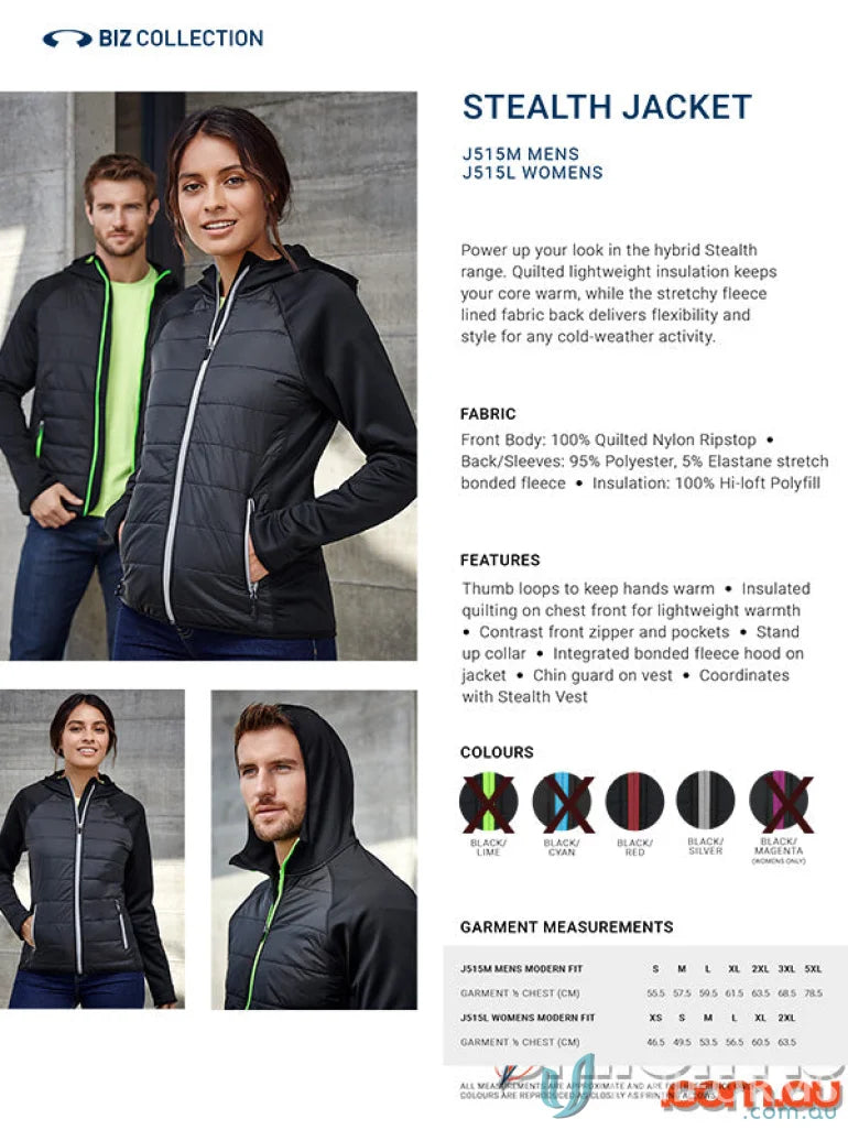 Stealth Hoodie from mens stealth collection showing thumb loops and sleek design