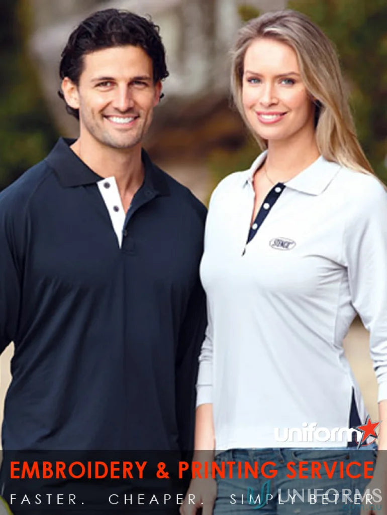 Stencil 1142-PT Stencil Ladies Team LS Polo