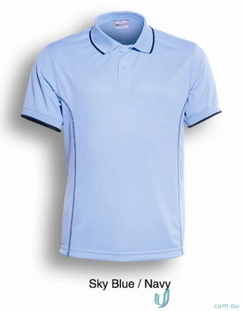 Bocini CP0910 Stitch Polo in Sky/Navy
