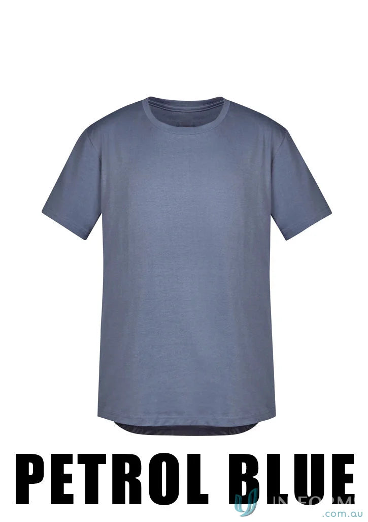 Petrol blue Streetworx Tee Shirt made of breathable cotton with slim fit and curved hem