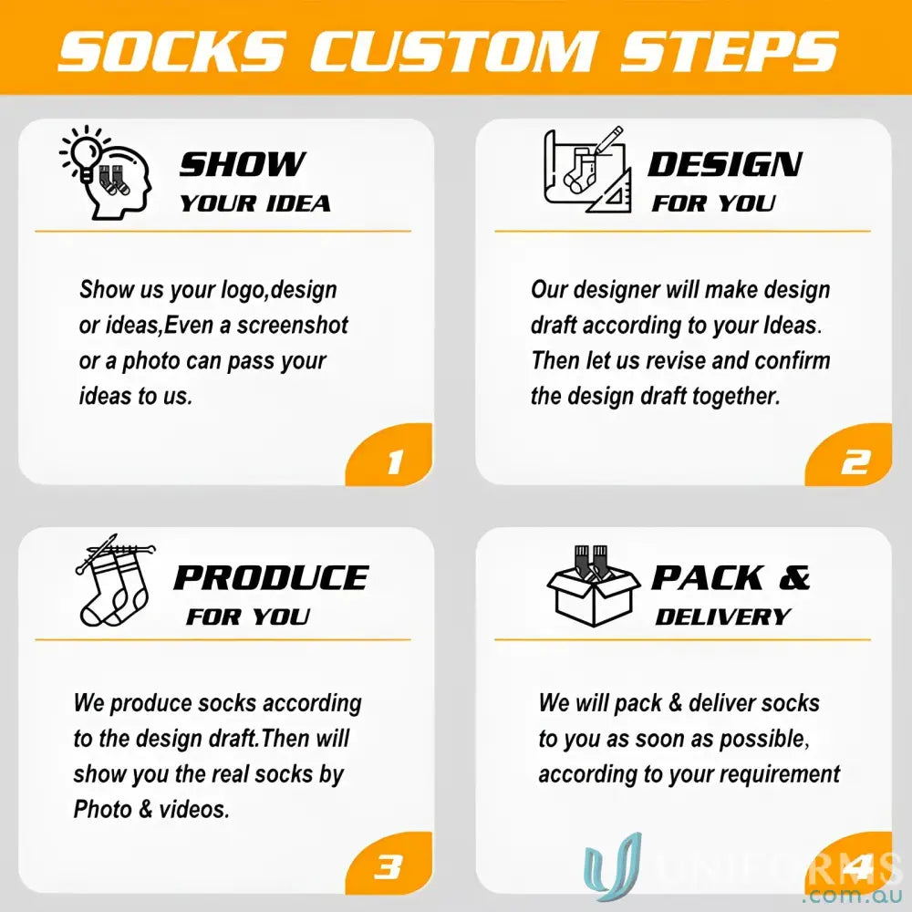 Step-by-step of customizing your sports socks for unique custom sports socks designs