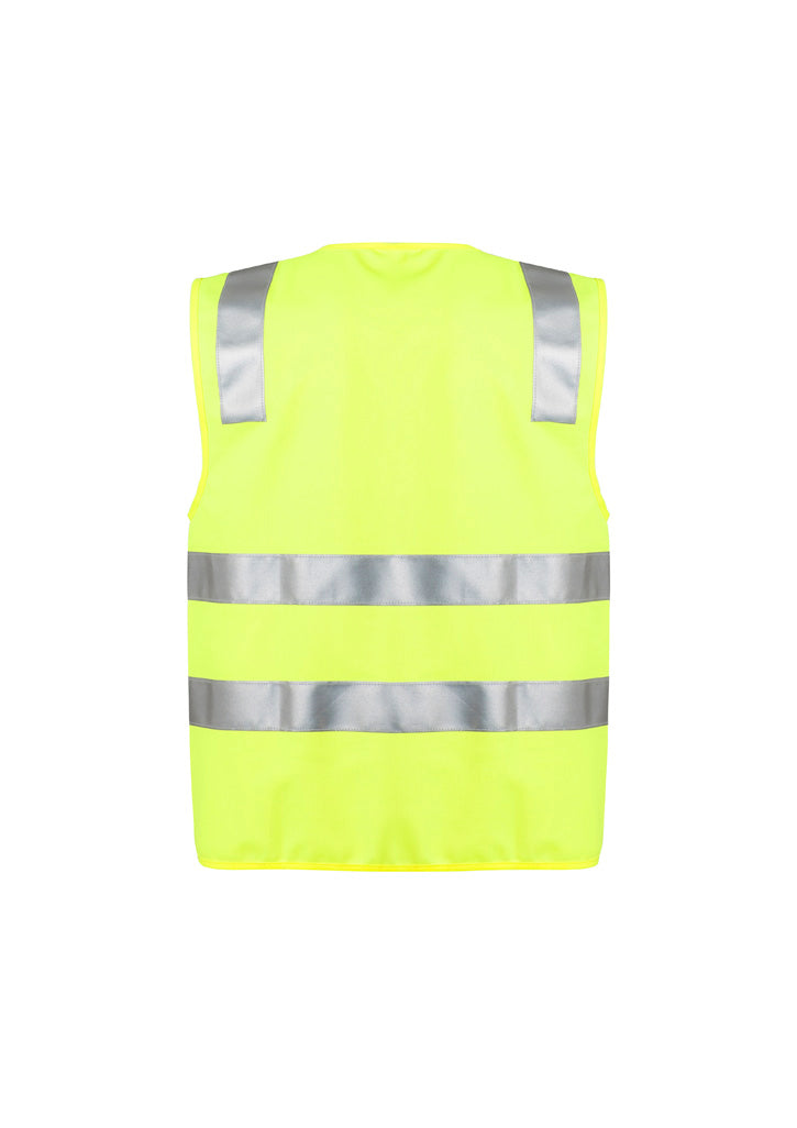 Syzmic unisex hi-vis full zip vest with reflective tape