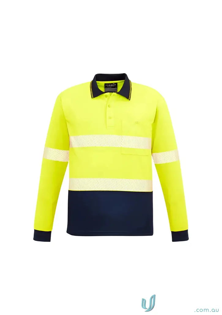Long-sleeved high-vis polo with vis segmented tape SZYMIC Unisex ZH530