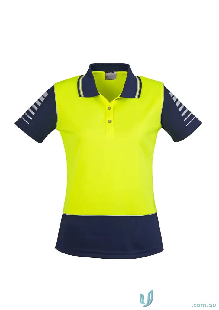 Syzmic Womens Zone Safety Polo with 3M reflective piping and filament supreme microfibre