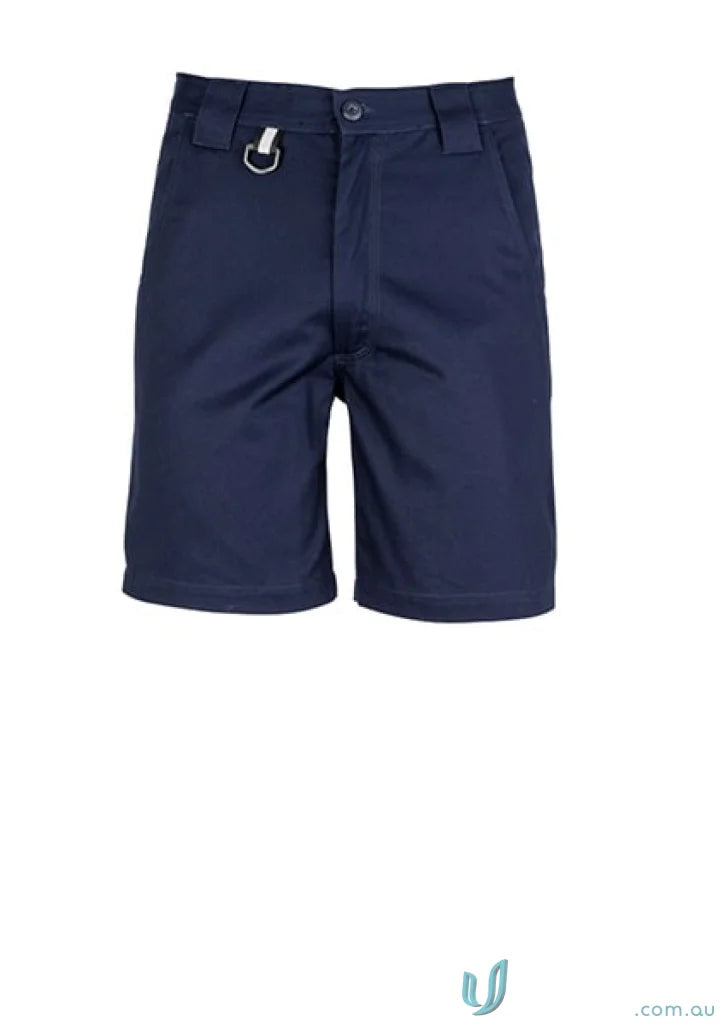 Navy blue Syzmik Mens Plain Utility Shorts perfect for work or casual wear