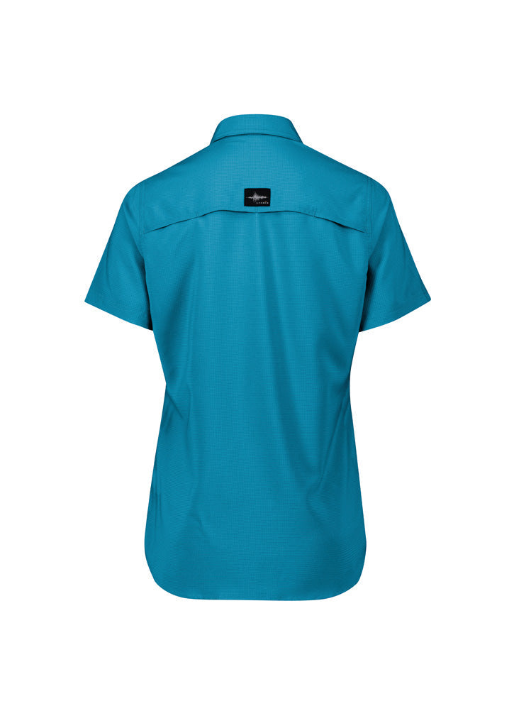 Syzmik Outdoor Ladies women’s outdoor short shirt in teal