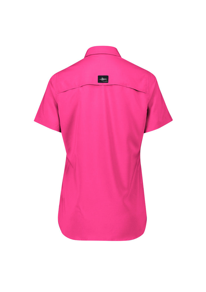 Syzmik Outdoor Ladies vibrant pink womens outdoor short sleeve shirt