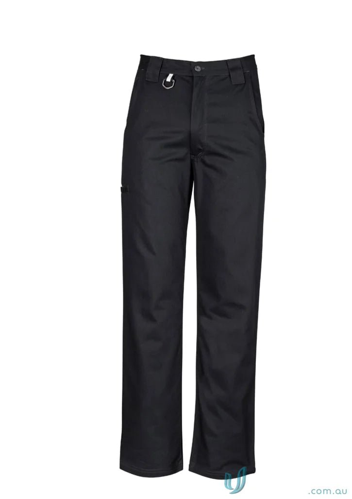 Black work pants from Syzmik Mens Plain Utility Pants zw002 with wide belt loops
