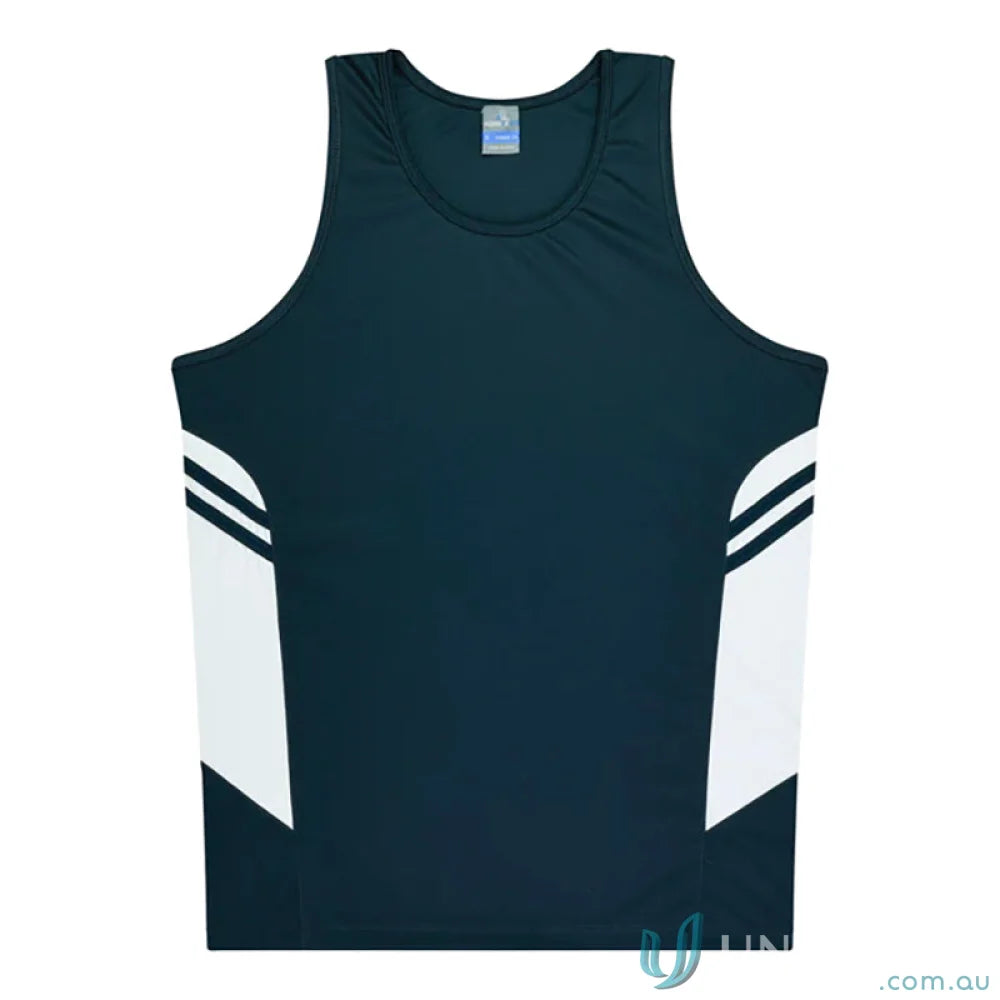 Tasman Ladies Singlet sleeveless athletic shirt made with breathable fabric for sportswear