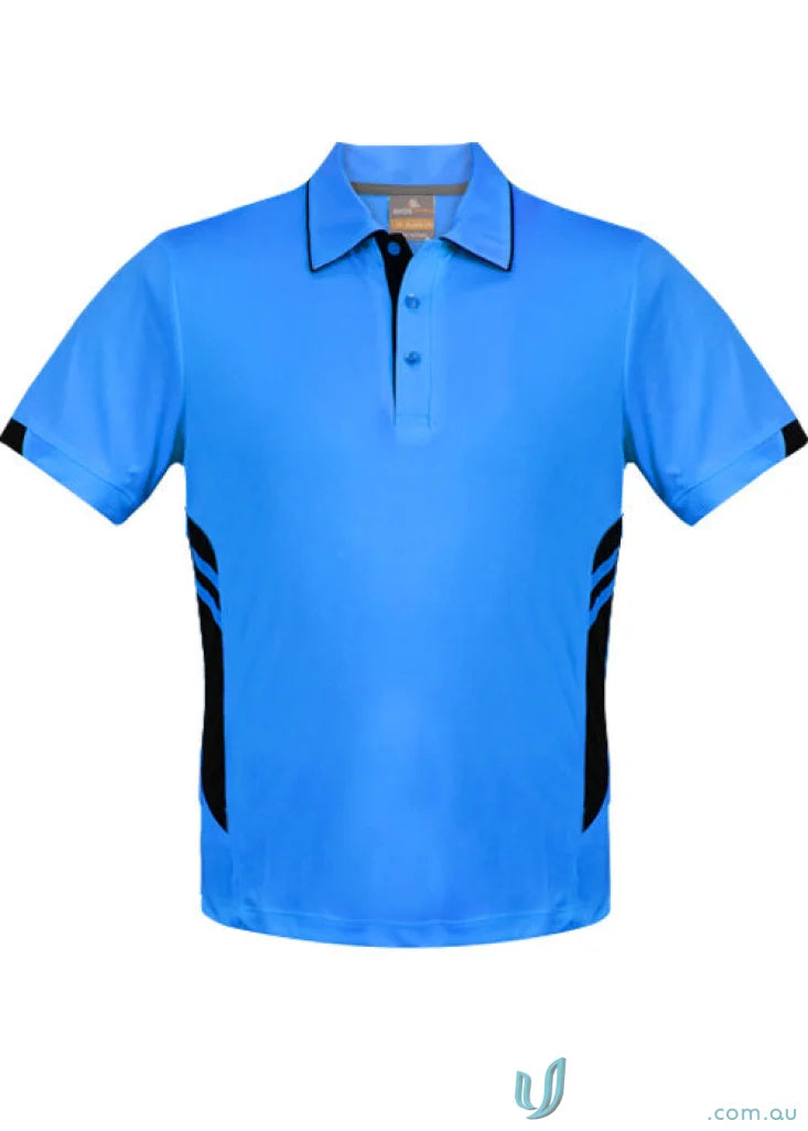 Blue and black Tasman Polo shirt ideal for uniforms and workwear