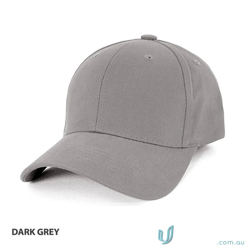Dark grey baseball cap perfect for work uniforms and casual uniforms style