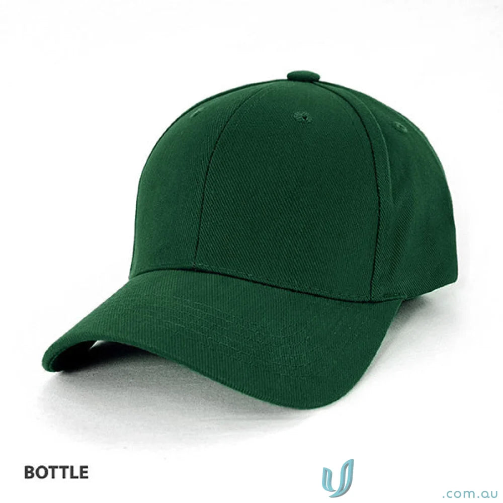 Green baseball cap perfect for uniforms and workwear, classic style for work uniforms