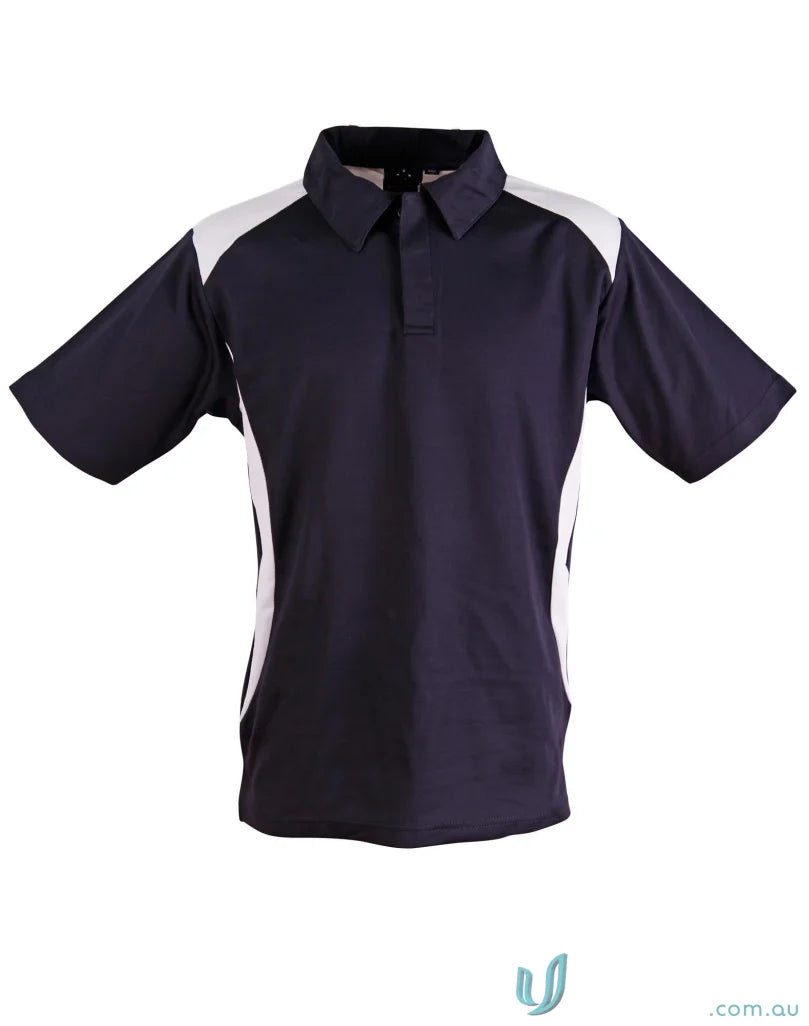 Winning Spirit PS31 TrueDry Contrast Polo in Navy/White