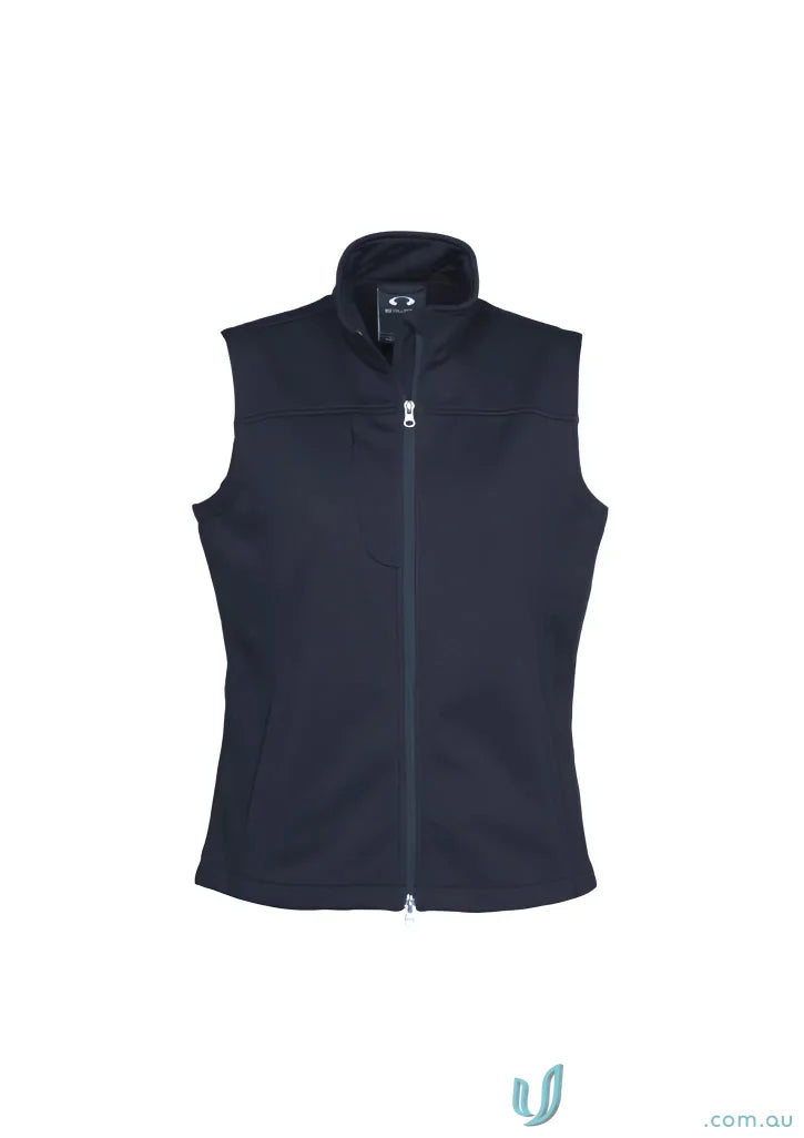 Mens softshell vest from biz tech in dark blue, perfect to stay warm