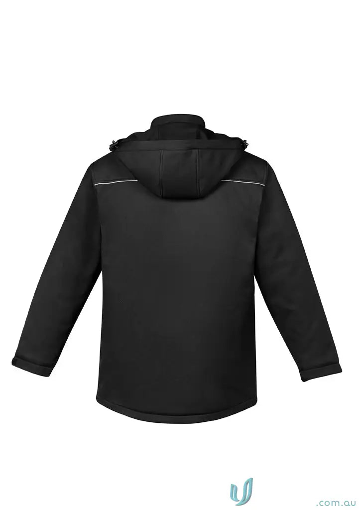 Unisex Antarctic Softshell Jacket with hood and storm flap coat style