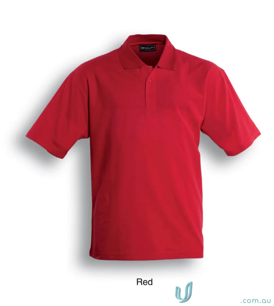 Bocini CP812 Unisex Basic Polo in red