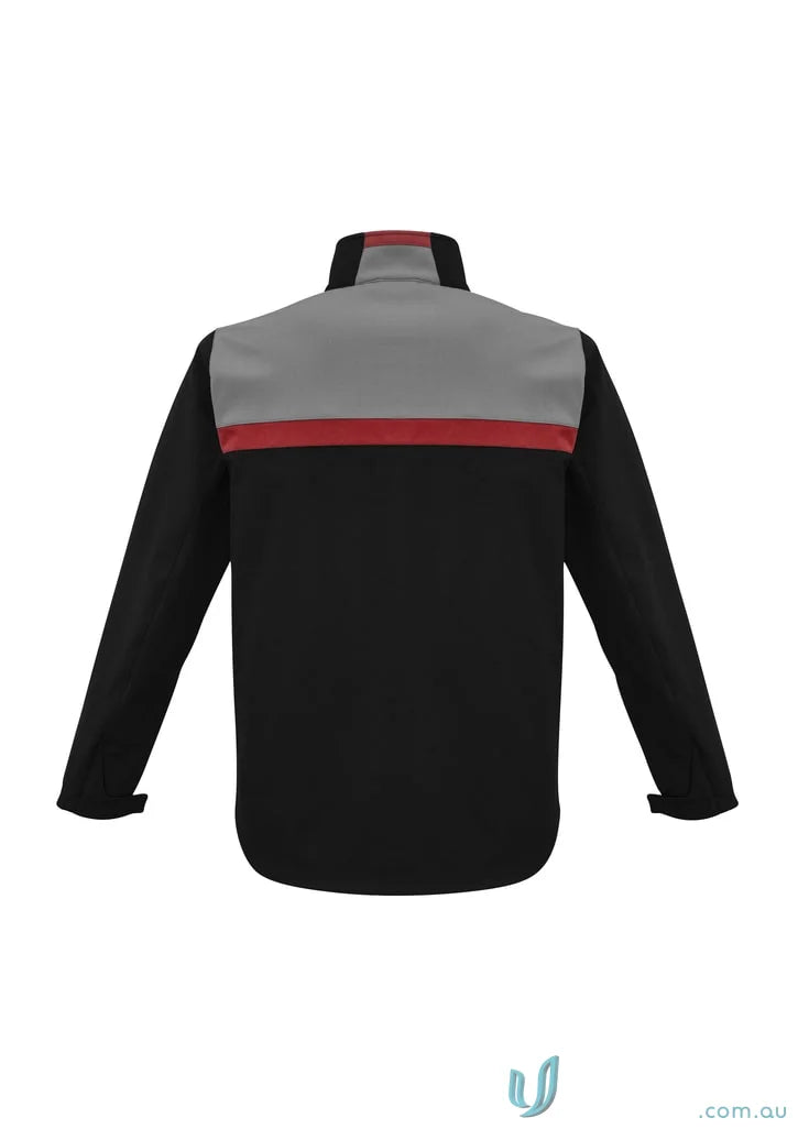 Black gray and red Charger Jacket J510M from Biz Collection Unisex Product shot