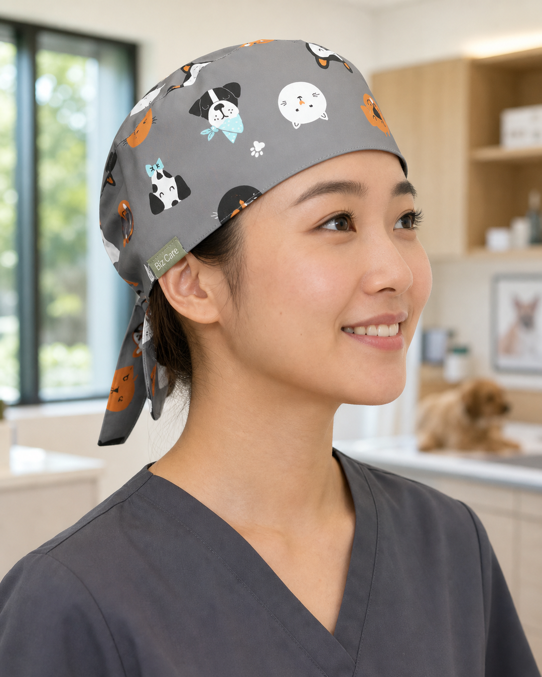 Unisex Printed Scrub Cap