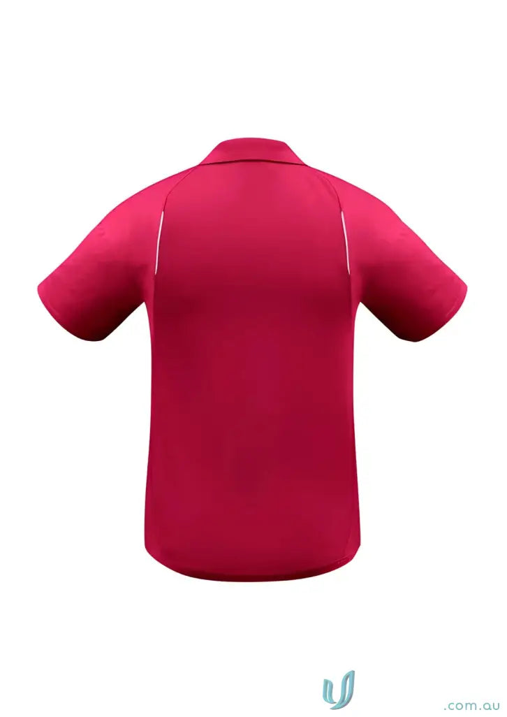 Red polo shirt from United Polos modern fit biz collection and utd polo p244ms