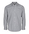 Westgarth gingham easy iron long sleeve shirt front view