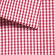 Westgarth Gingham short sleeve shirt in red white gingham fabric