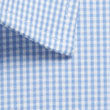 Westgarth 1637s gingham SS shirt white textured fabric weave