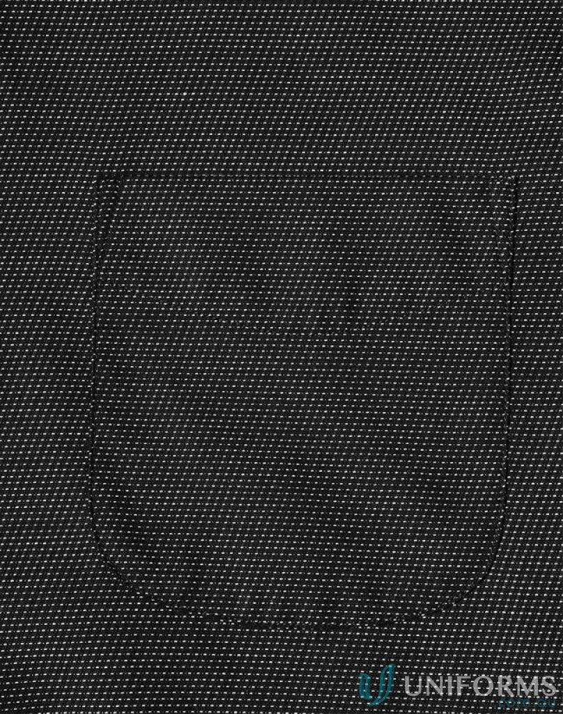 Dark textured pocket on Winning Spirit Ascot Short Sleeve Dot Jacquard Stretch Shirt for men