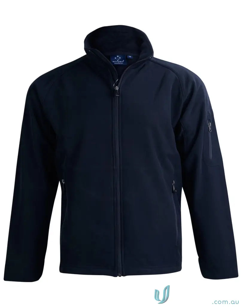 Navy blue jk23 mens softshell high-tech jacket with wind resistance for tough workdays