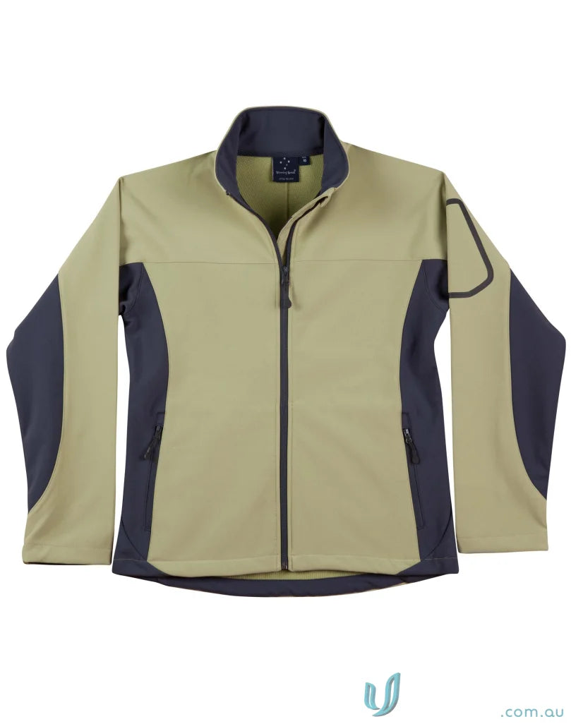 Two-tone softshell jacket from Winning Spirit Ladies Whistler collection perfect for outdoor fun