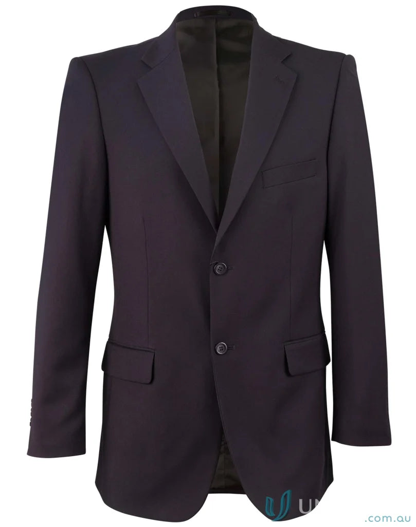 Dark mens poly viscose stretch jacket from the Winning Spirit PolyViscose Stretch collection