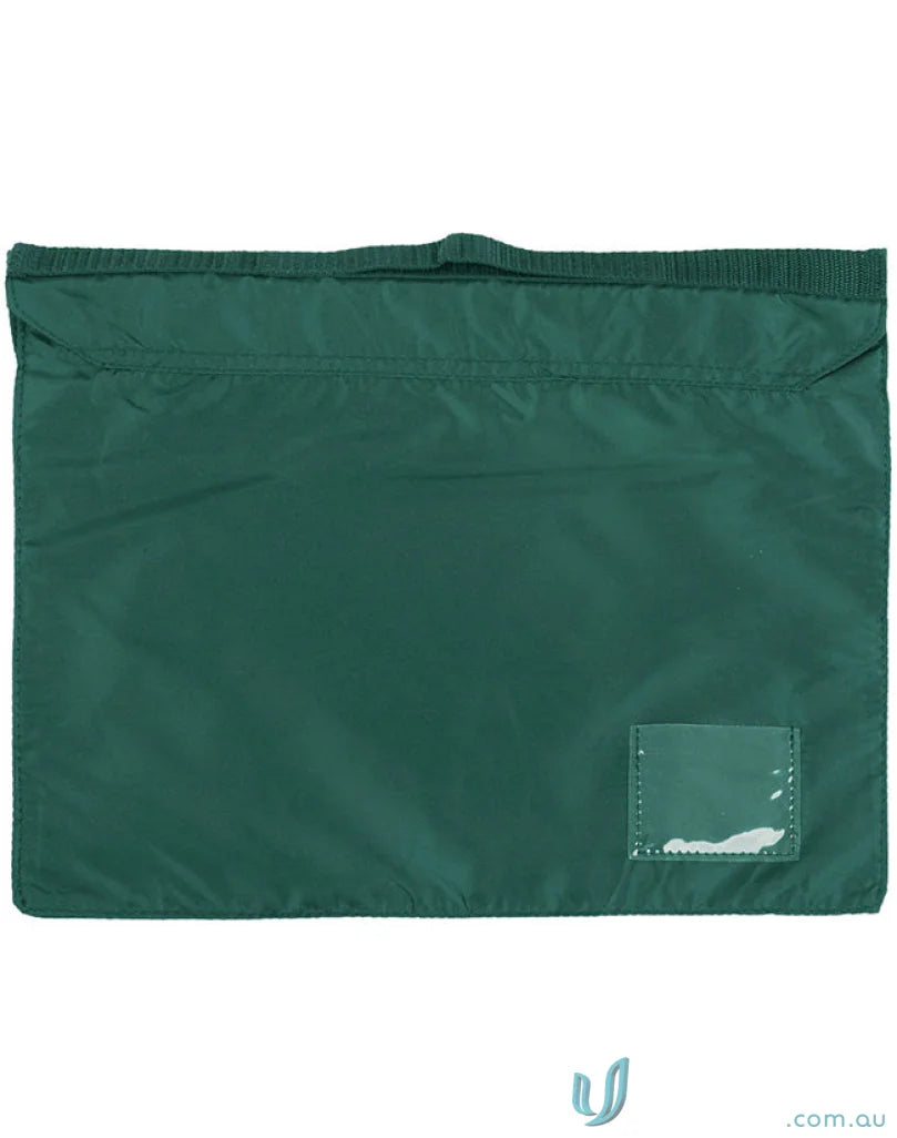 Dark green Winning Spirit Readers Satchel Bag with top handle and b4375 satchel design