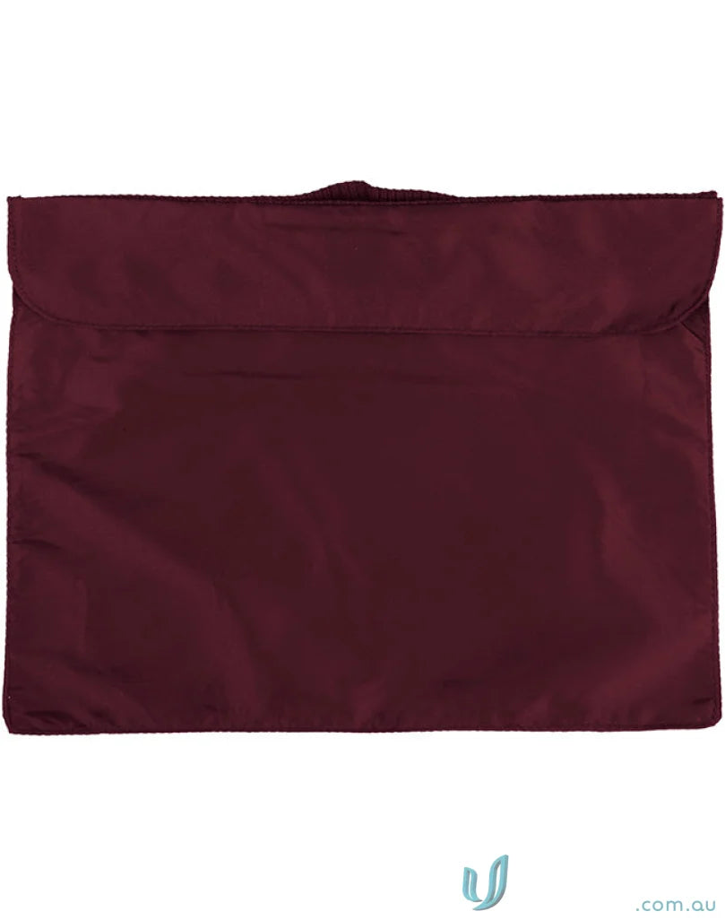 Maroon b4375 satchel bag from Winning Spirit Readers with top flap and handle