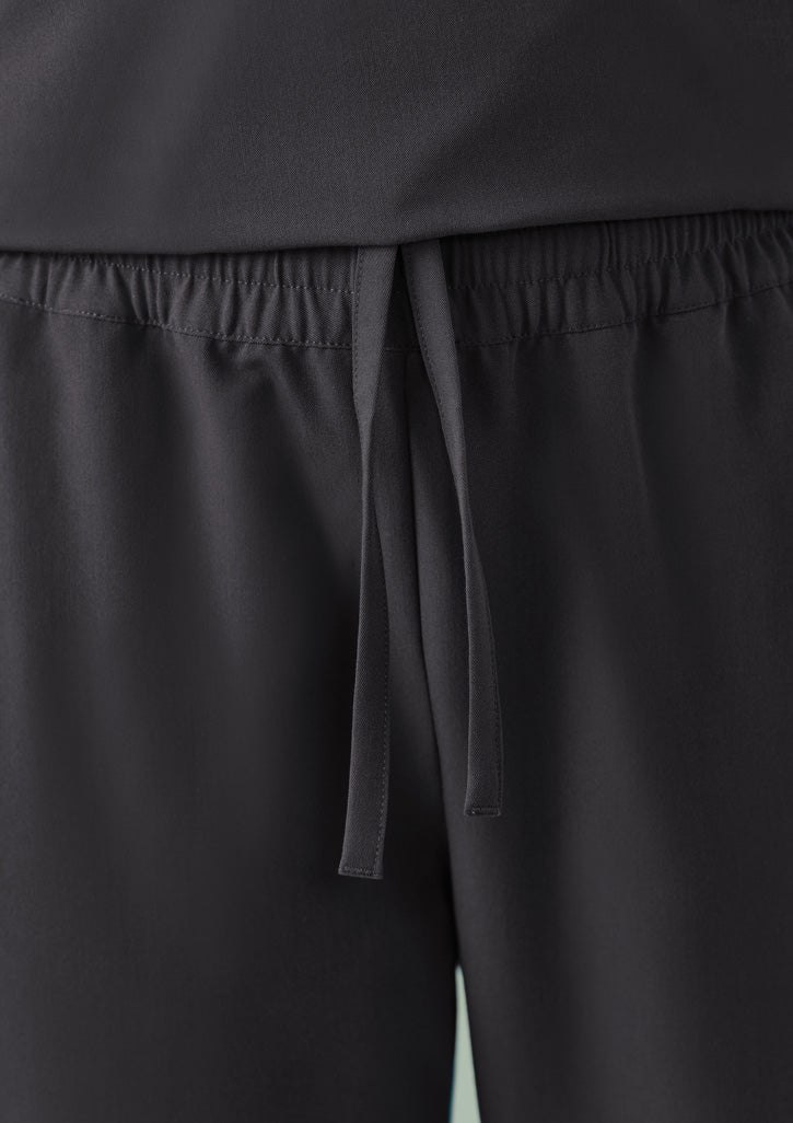 Womens Pulse Jogger scrub pant in black with drawstring and elastic waist