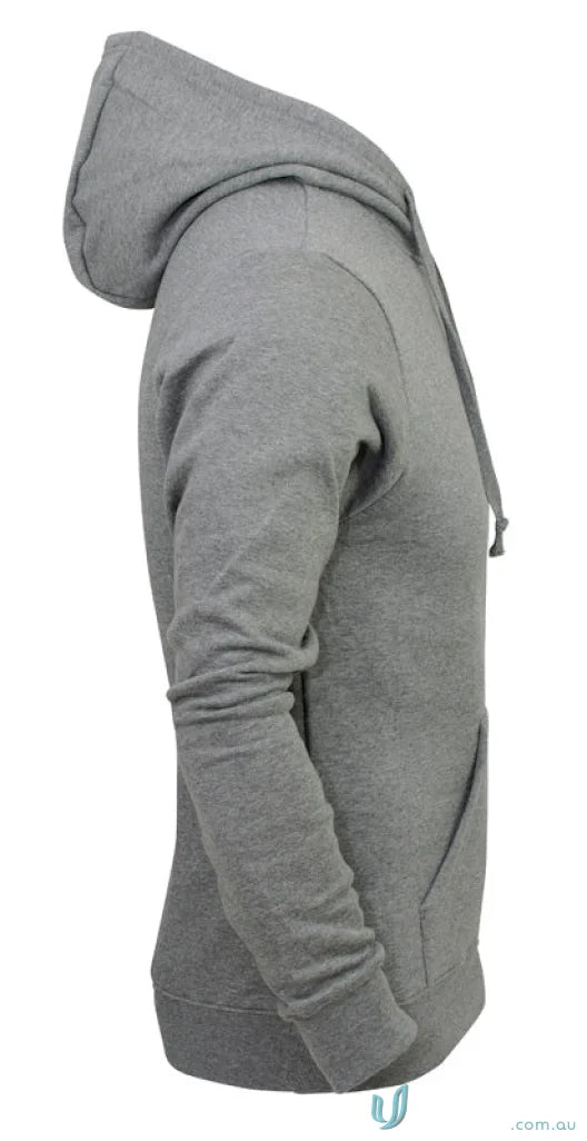 Gray hooded sweatshirt from Torquay Youth Hoodies with low-pill fabric and tie cord closure