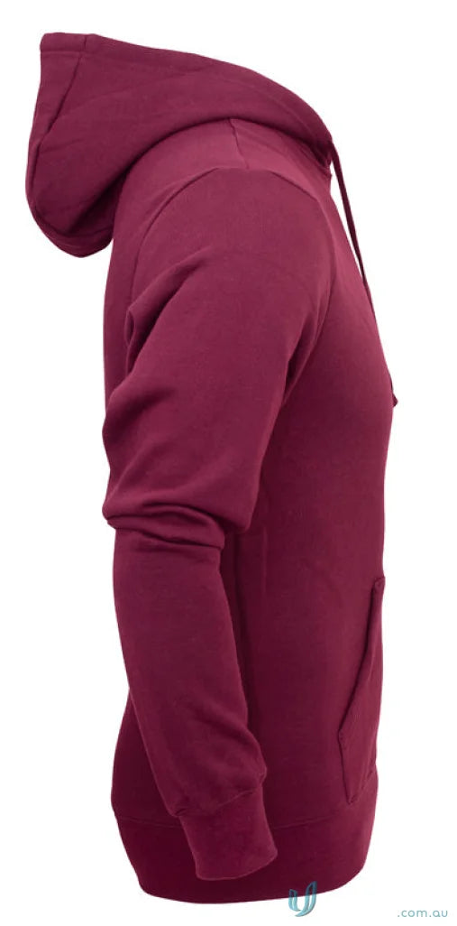 Youth Torquay Hoodie in maroon with hood, tie cord closure, and low-pill fabric
