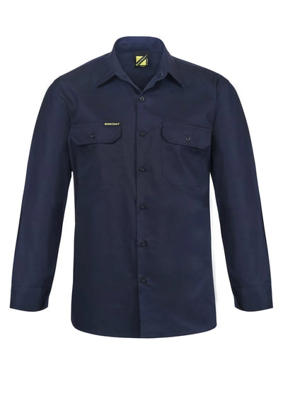 Lightweight Vented Cotton Drill LS Shirt