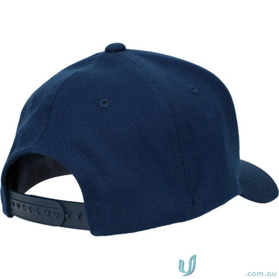 Navy blue A Frame Cap with Snapback Strap and Flexfit Technology for work uniforms