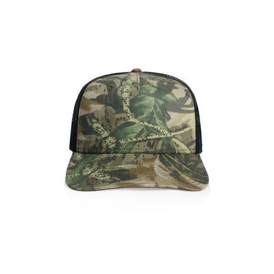 Stock Contrast Camo Trucker 1110C - Tree Camo/Black