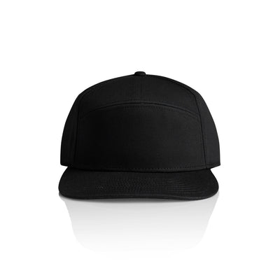 Stock 7-Panel Cap 1184 - Black